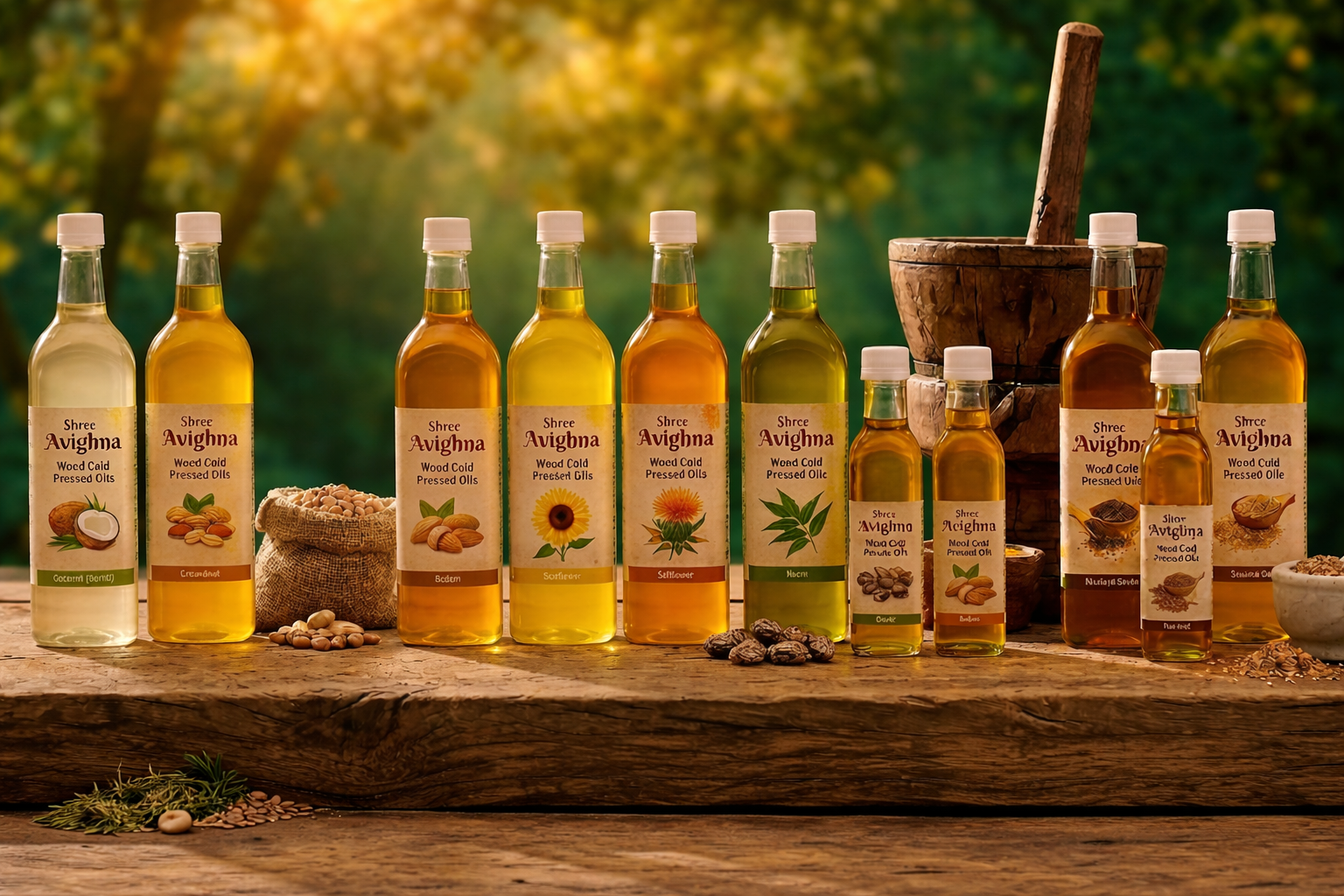 Natural Wood Cold Pressed Oils